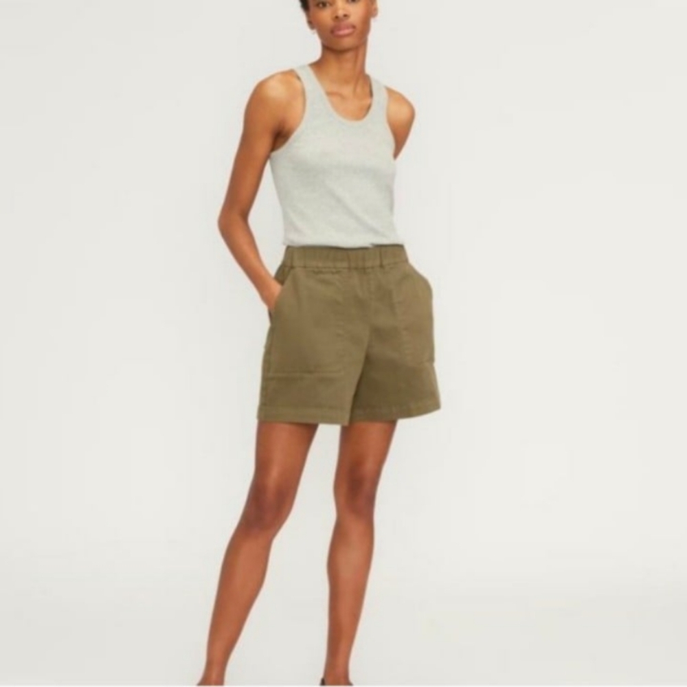 Olive Green Women's Organic Cotton Shorts SZ M